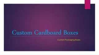 custom cardboard boxes