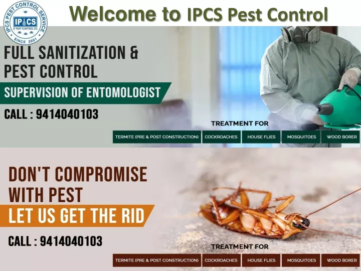welcome t o ipcs pest control