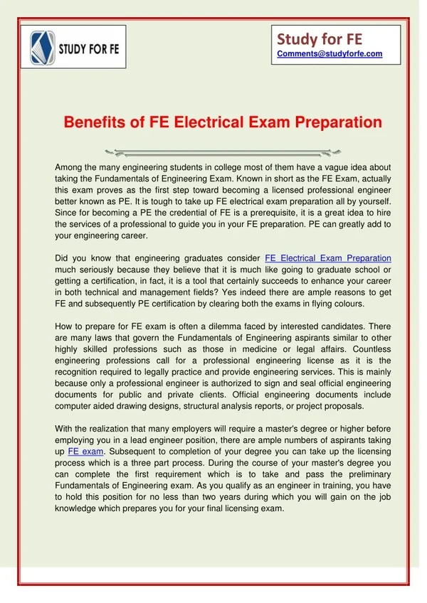 study for fe comments@studyforfe com