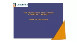 find the under the tree location bangalore landmark