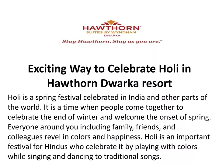 exciting way to celebrate holi in hawthorn dwarka resort