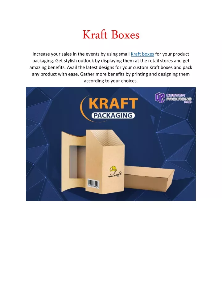 kraft boxes