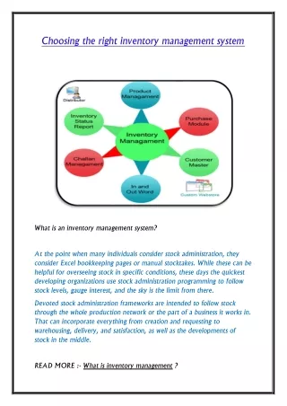 choosing the right inventory management system
