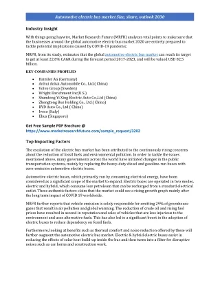 automotive electric bus market size share outlook