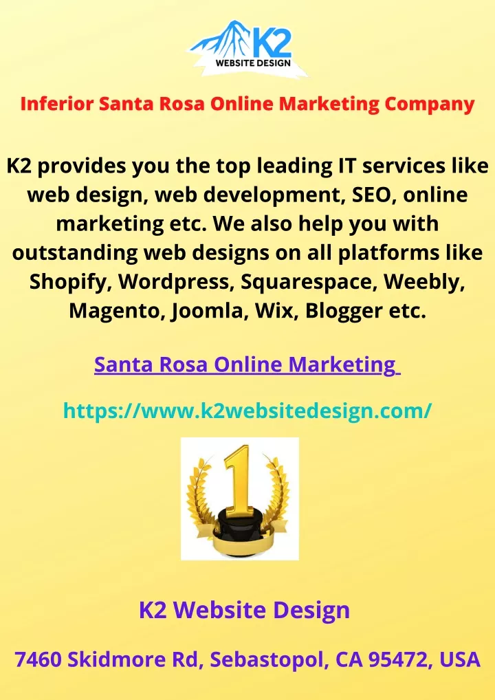 inferior santa rosa online marketing company