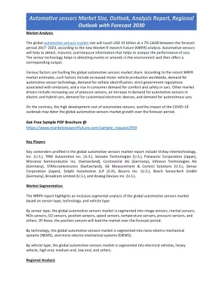 automotive sensors market