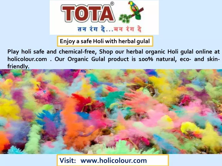 enjoy a safe holiwith herbal gulal