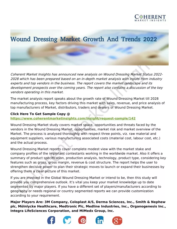wound dressing market growth and trends 2022