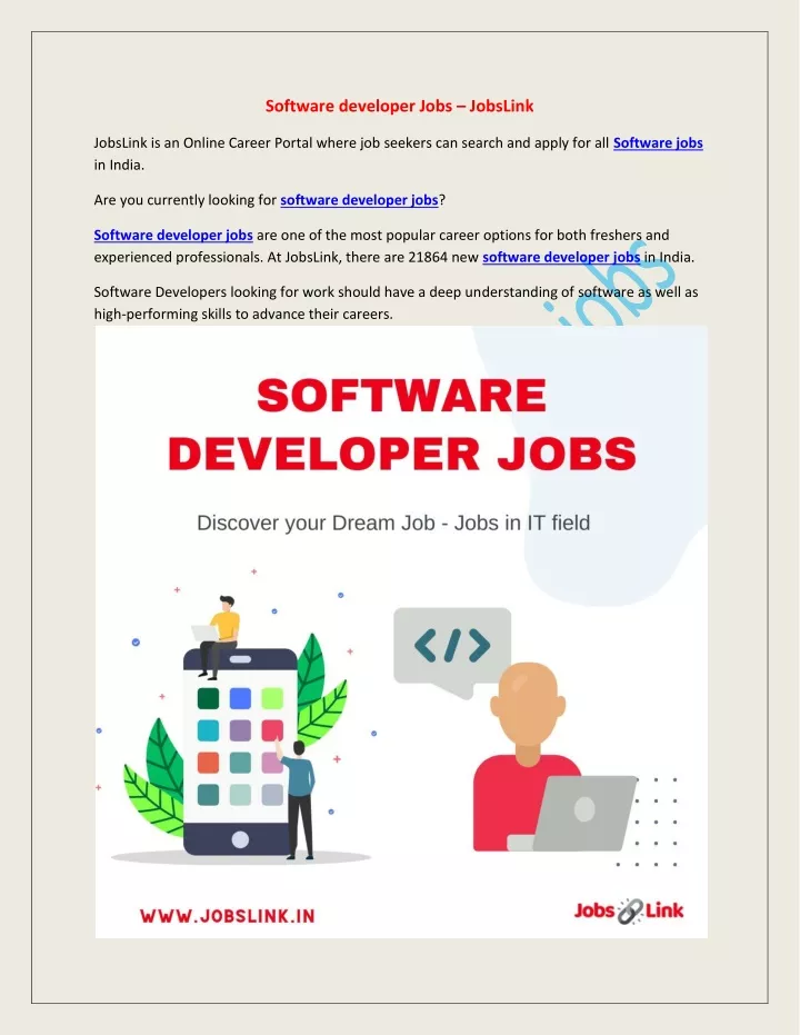 software developer jobs jobslink