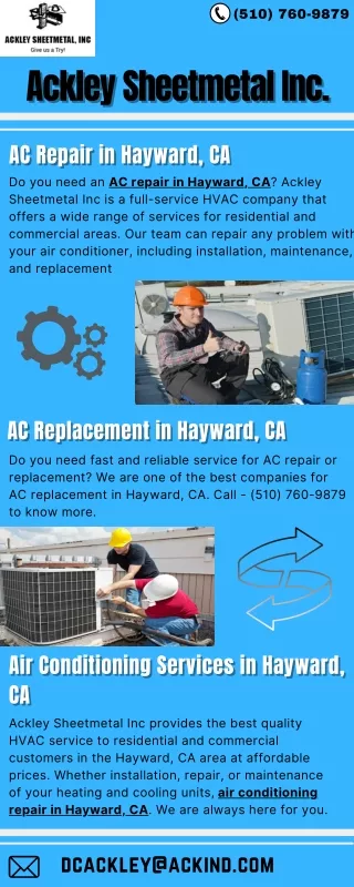 AC Replacement in Hayward, CA