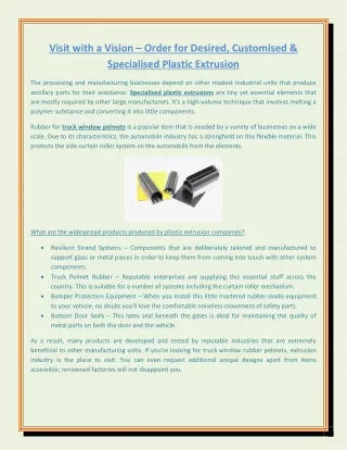 visit with a vision order for desired customised
