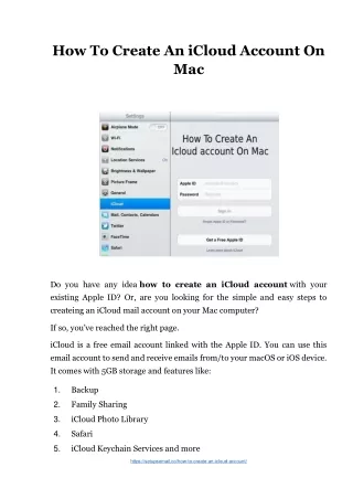 Fix To Create An iCloud Account - Complete Setup Guide
