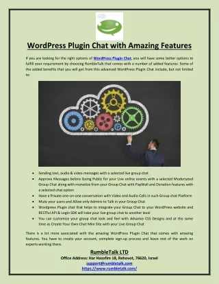 wordpress plugin chat with amazing features