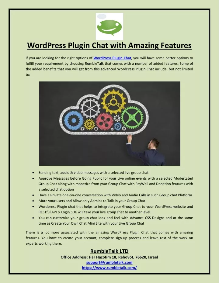 wordpress plugin chat with amazing features
