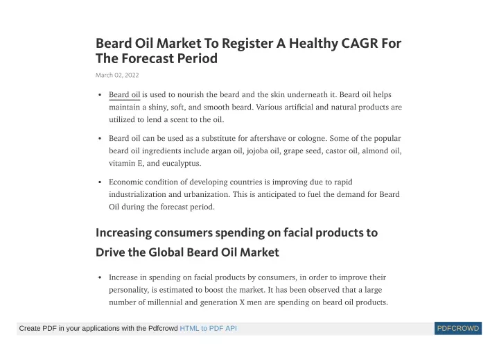 beard oil market to register a healthy cagr