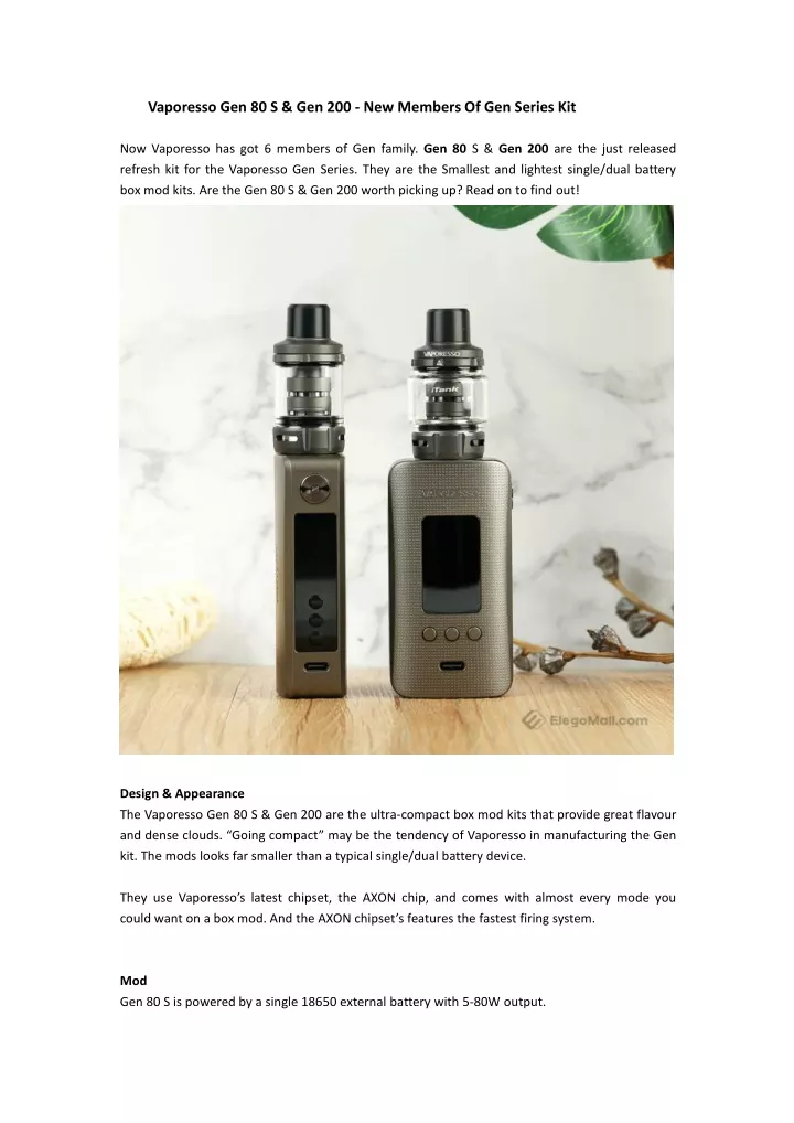 vaporesso gen 80 s gen 200 new members