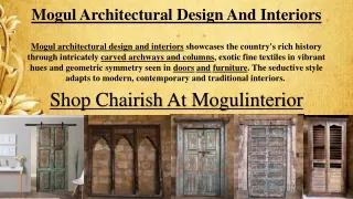 Mogul Architectural Design And Interiors