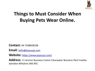 Buy pet sensitive skin cloths online from JOYOUSJO