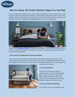 Mattress Topper in Dubai