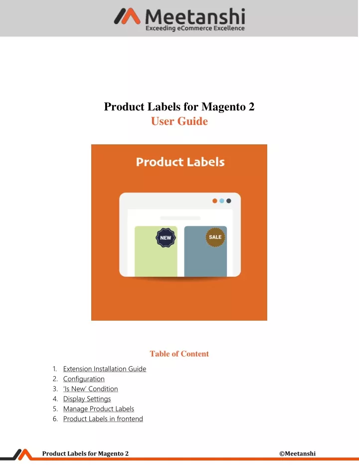 product labels for magento 2 user guide