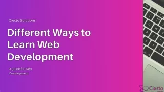 Different Ways to Learn Web Development