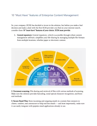 10 must have features of enterprise content