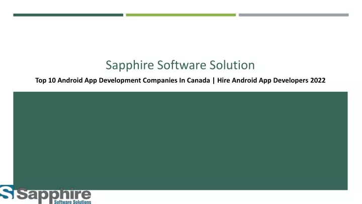 sapphire software solution