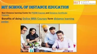 mit school of distance education