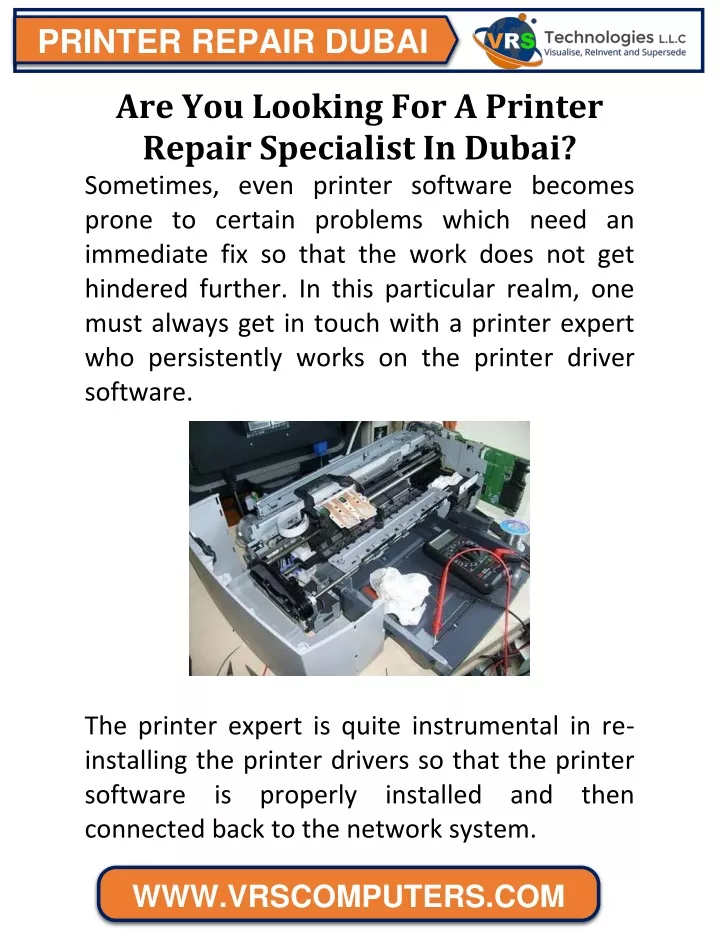 printer repair dubai