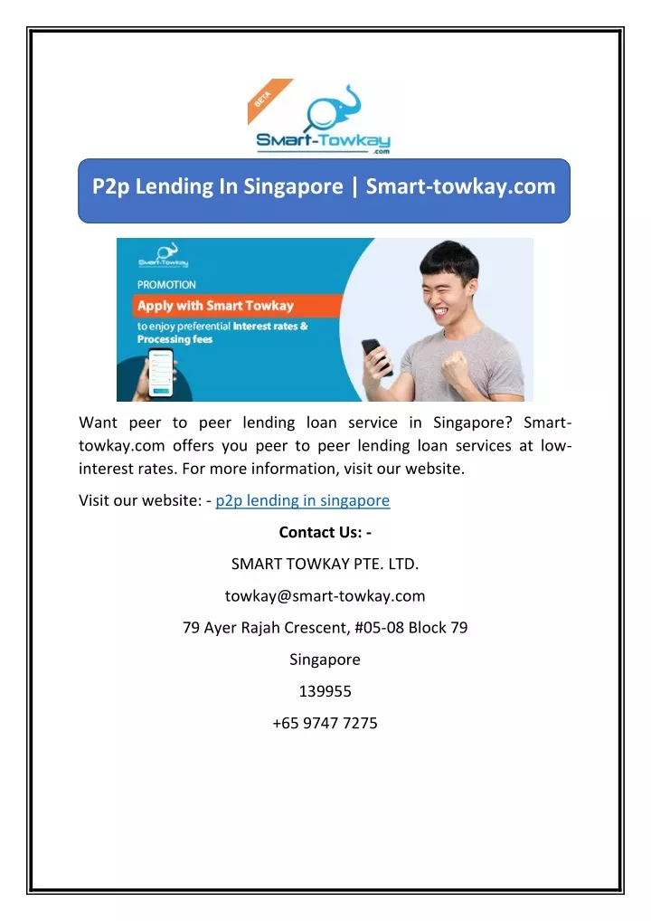 p2p lending in singapore smart towkay com