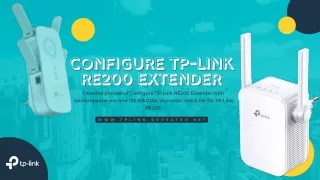 Configure TP-Link RE200 Extender | tp-link re200 troubleshooting