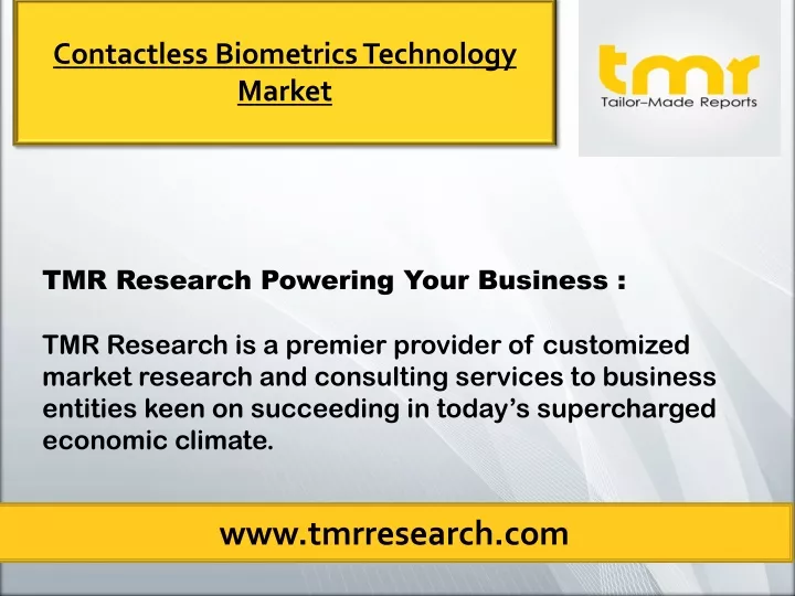 contactless biometrics technology market