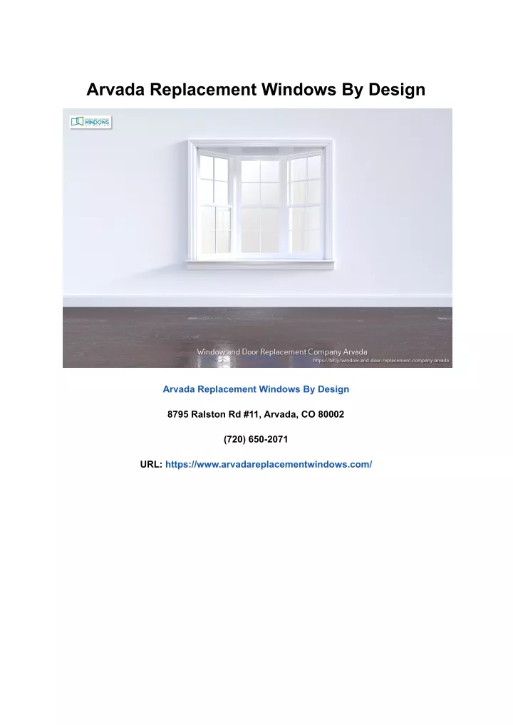arvada replacement windows by design
