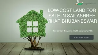 Low-cost Land for Sale in Sailashree Vihar Bhubaneswar
