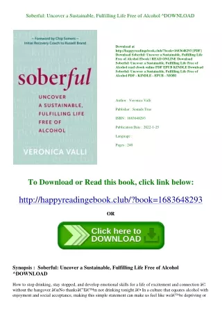 <EBOOK> Soberful Uncover a Sustainable  Fulfilling Life Free of Alcohol ^DOWNLOA