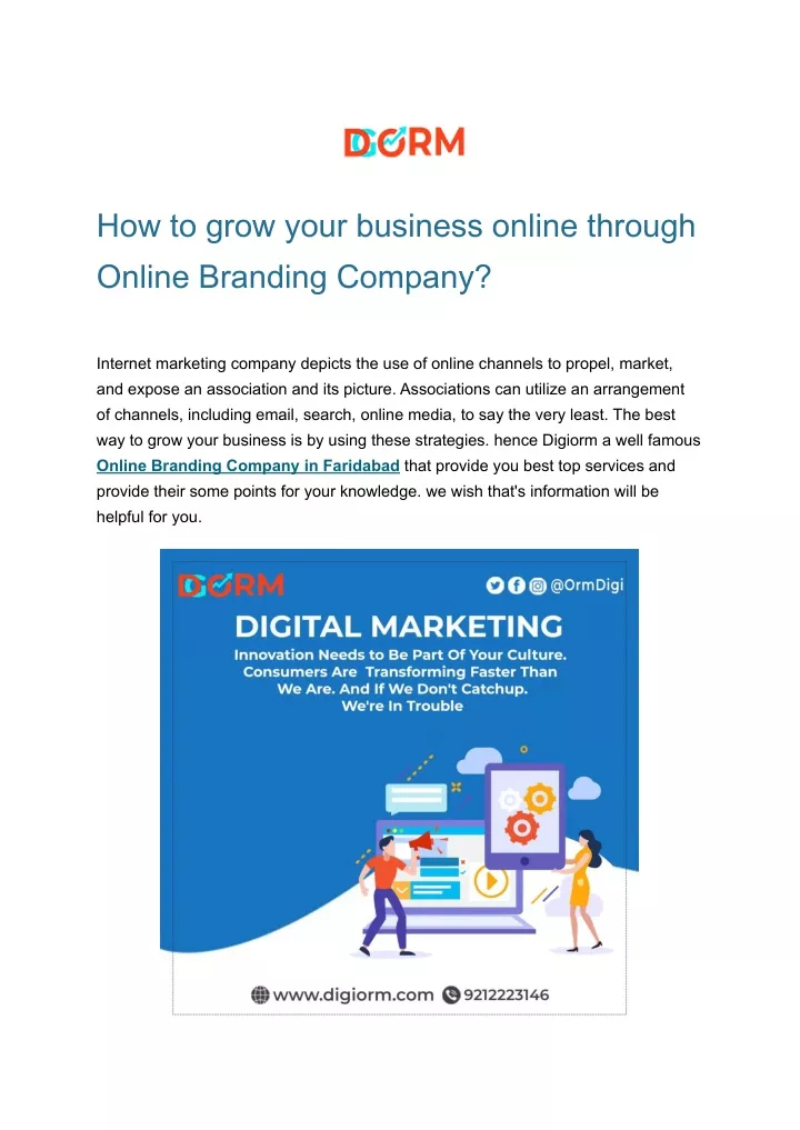 how to grow your business online through online