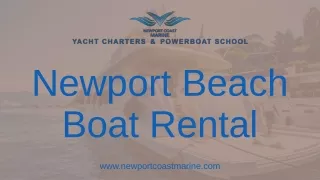 Best and Affordable Newport Beach Boat Rental