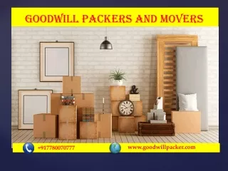 Best Packers and Movers in Patna | GoodWill Packers and Movers in Patna