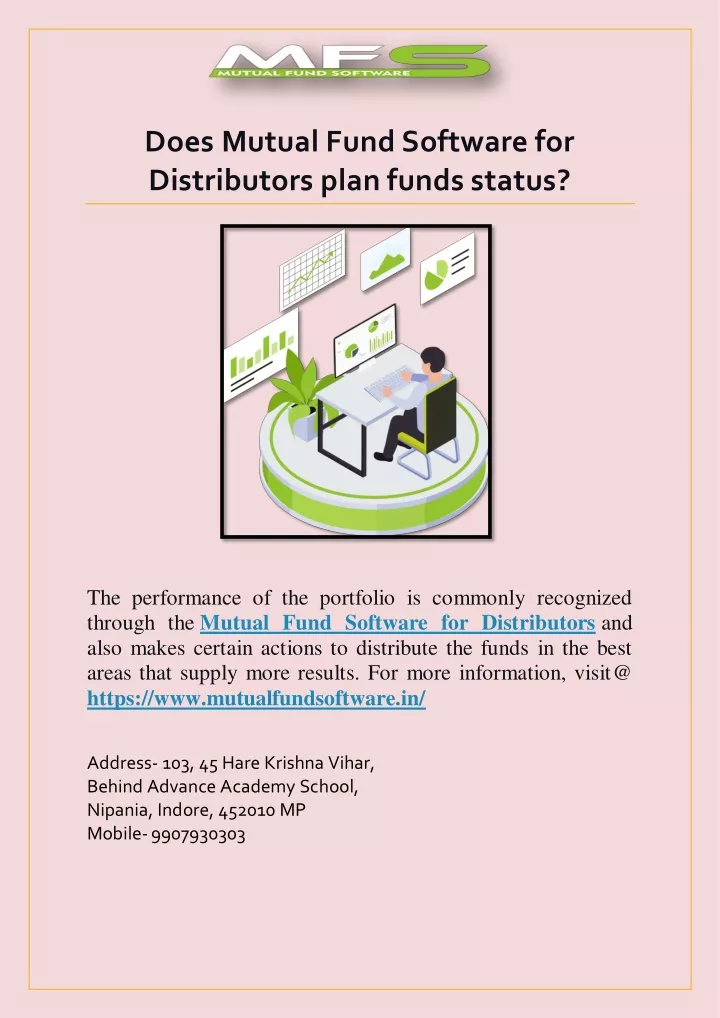 does mutual fund software for distributors plan