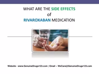 what are the side effects of rivaroxaban