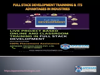 full stack development trainning its advantages