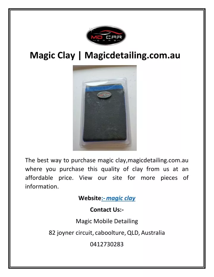 magic clay magicdetailing com au