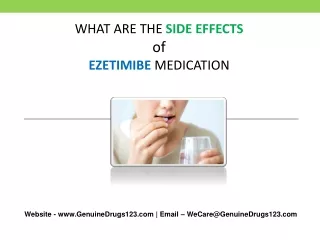 what are the side effects of ezetimibe medication