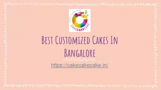 Best Customized Cakes In Bangalore | CAKECAKECAKE