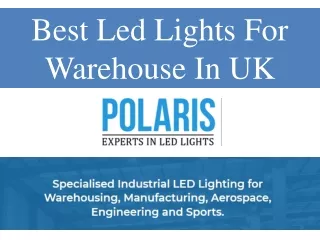 Best Led Lights For Warehouse In UK