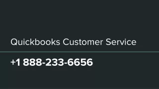 Quickbooks Customer Service  1 888-233-6656 NC
