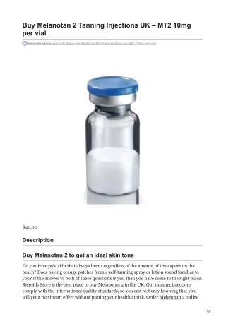 Melanotan 2
