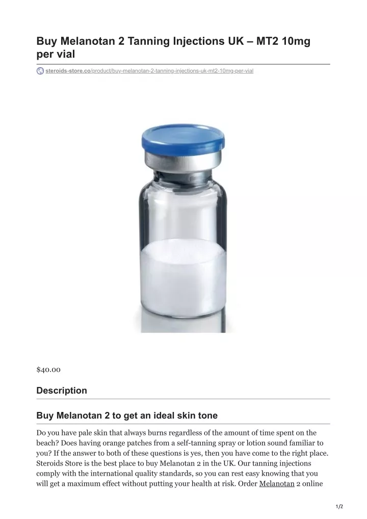 buy melanotan 2 tanning injections uk mt2 10mg