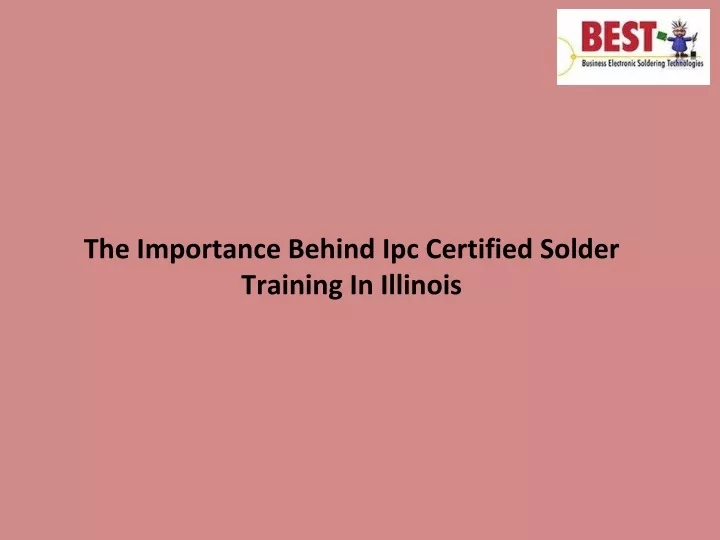 the importance behind ipc certified solder