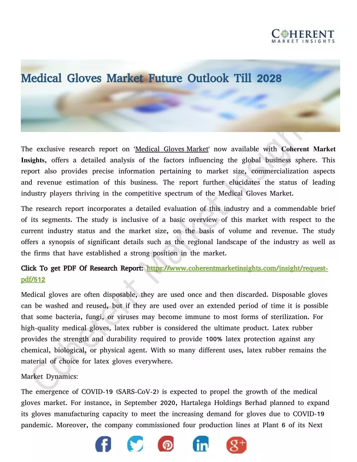 medical gloves market future outlook till 2028